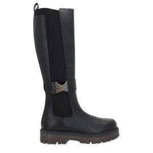 Valentino Garavani 원 스터드 라운드 토 니하이 부츠 3W2S0HH2IJW 0NO TP942919750