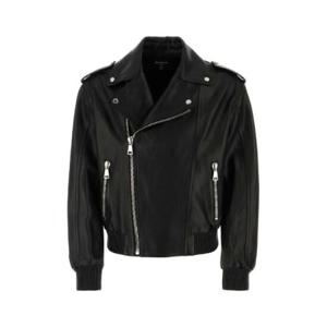 Balmain 가죽 보머 재킷 CH1TF595LC62 0PA TP942831637