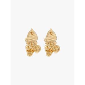 Bottega Veneta gold plated knot hoop earrings 666346VAHU0 TP719813907