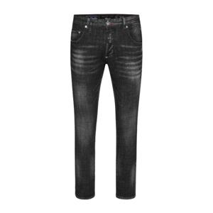 필립플레인 헥사곤 아플리케 진 PDE004N02RX BLACK
