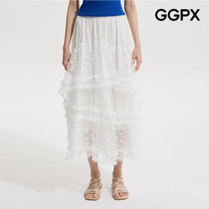 GGPX  트리플 레이스 캉캉 스커트 (GP6SK009F)