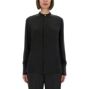 빅토리아베컴 칼라리스 블랙 실크 셔츠 1325WSH006457A BLACK