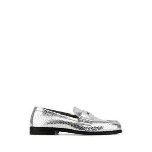 DSQUARED Silver leather Neoclassic loafers LOW001940908455 2137