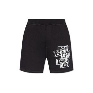 Dsquared2 아이콘 프린트 엘라스틱 웨이스트 반바지 S79MU0060S25516 900 TP935923210