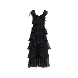 올세인츠 시에나 러플 드레스 SIENNAW212DC BLACK TP936704255