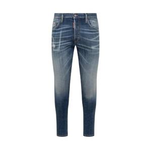 Dsquared2 로고 패치 디스트레스드 스키니 진 S71LB1384S30342 470 TP944078071