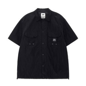 LEE 투포켓 나일론 반팔 셔츠 B1 LE2502SS06 BK KH
