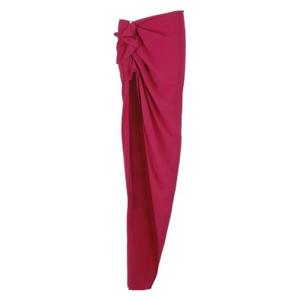 여성 Rick Owens 하이웨이스트 비대칭 맥시 스커트 23FUCHSIA