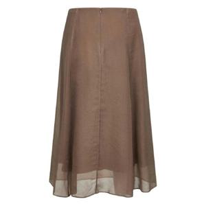 25 SS Brunello Cucinelli A라인 스티치 디테일 미디 스커트 MF940G3877C8909 TP439315278