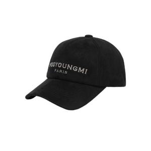 우영미 포우 스웨이드 볼캡 블랙   24FW W243AC52665B