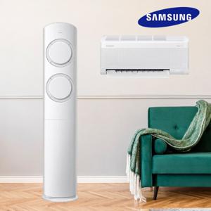 삼성 AI 비스포크 Q9000 멀티 2in1 투인원 에어컨 17+6평 AF60F17D11GRS 실외기 리모컨포함