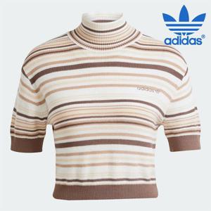 [아디다스] 여성용 반팔티 /G25- JD3593 / CROP TURTLENECK 우먼스 스트라이프 크롭 터틀넥