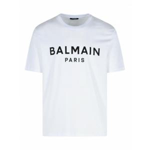 [BALMAIN] 라프리마 남성 티셔츠 화이트 코튼 FH1EG000BB73GAB /8