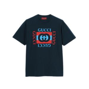 구찌 반팔 티셔츠 796395XJHDB 4027 Blue