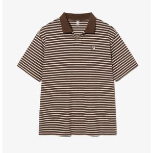 휠라 공용 테리 카라티 FS2TSH2407X BRN GRN