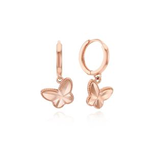 [GB] 나비 컷팅 딸랑이 14K GOLD 원터치 귀걸이 LOSP3003G