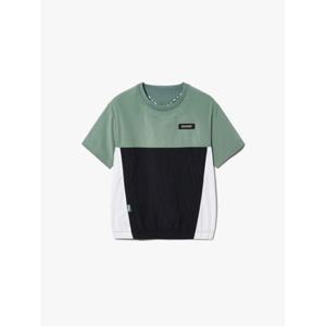휠라키즈(FILA KIDS) (FK2RSH2201X LKH) 우븐 배색 반팔 티셔츠 아동반팔티셔츠