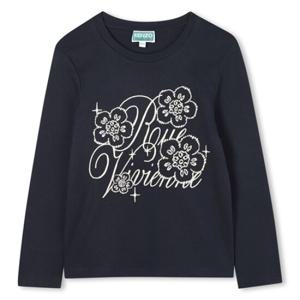 [겐조키즈][KENZO GALAXY]플라워자수 여아 긴팔티셔츠Z256AGT112