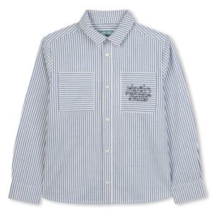 [겐조키즈][KENZO GALAXY]스트라이프 포켓 겐조파리스 긴팔셔츠Z256AFI111