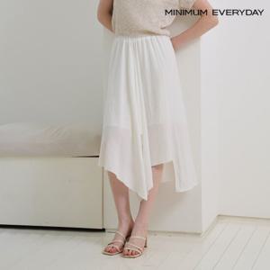 [미니멈][미니멈 에브리데이]언발란스 드레이퍼리 롱 스커트 (EB2WH026D)