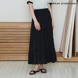 [미니멈][미니멈 에브리데이]썸머 밴딩 롱 캉캉 스커트 (EB2WH027D)