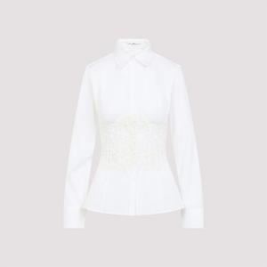 에르마노 설비노 블라우스 셔츠 D472K363BQP 10601 BRIGHT WHITE