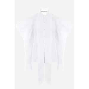 STELLA MCCARTNEY 리본 디테일의 조각적 포플린 셔츠 620097SMA909000