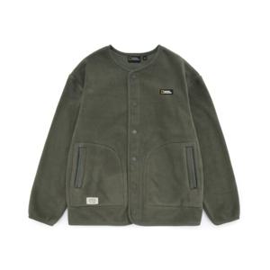[내셔널지오그래픽 키즈] K224UFJ980 키즈 가디건형 플리스 집업 KHAKI