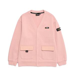 내셔널지오그래픽 키즈 K223UCD010 저지 가디건 PINK