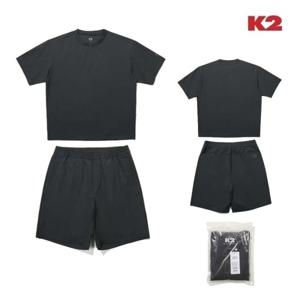 K2 양말증정 여름 공용 남성 여성 우븐 라운드 반팔티 반바지 셋업 GMM24285