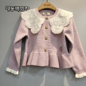 치크 DP01 밑단 니쥬프릴스웨트가디건 CKCK24W2G