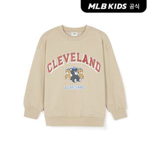 [MLB키즈]모노베어 프린트 맨투맨 CLE (L.Beige)7AMTC0344-45BGL