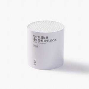 [JAJU/자주] 단단한 엠보형 종이 면봉 리필 200개