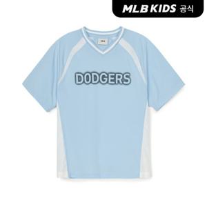 [택가 59,000원][MLB키즈 공식] 25SS 바시티 블록코어 티셔츠 LA (L.SKY BLUE) 7ATSV0653-07SBL