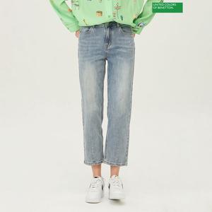 [베네통] 밴딩 절개 배기 데님 팬츠 BADPA5511