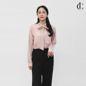 엘케이트 여자 타이블라우스 투웨이 셔링 봄 하이넥 블라우스 LDRE001