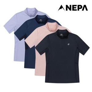 네파 여성 리코 반팔 집업티셔츠 7I45404