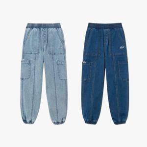 휠라키즈(FILA KIDS) (FK2PTH1201X) 카고 데님 팬츠 아동청바지