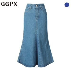 [지지피엑스]머메이드 데님 스커트 (GP2SK013F)