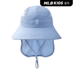 [MLB키즈 공식] 시어서커 와이드 플랩캡 BOS (Mg. Sky Blue) 7AHTB0253-43SBM