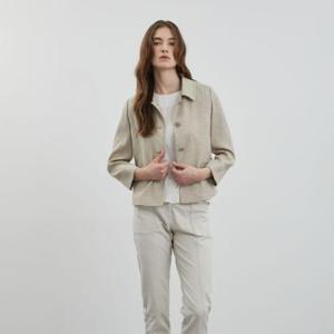 올리비아로렌 MG01 린넨블렌드 크롭자켓 VOCFU4M3231