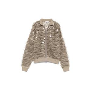 BRUNELLO CUCINELLI 시퀸 장식 오픈 워크 자켓 1970602