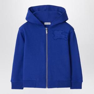 BURBERRY EKD 로고가 있는 전기 블루 코튼 후드 스웨트셔츠 8088545148165/XH_BURBE-B7323