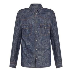 25 SS 에트로 페이즐리 프린트 데님 셔츠  MRNE000199TTE15 TP432072615