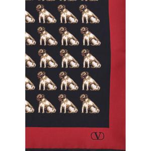 VALENTINO GARAVANI Petit Charles silk Scarf 7W2EK001QLK_CEX