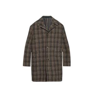 Etro 체크 싱글 브레스티드 코트 MRAA000799TQB3 0S9825 TP934873347
