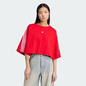 [아디다스오리지널][Womens]아딜레늄 오버사이즈 티 레드 JY8885