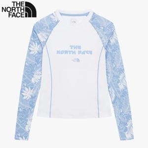 노스페이스 NT7TR33A 여성 서퍼 프린트 긴팔 래쉬가드 수영복 상의 KR