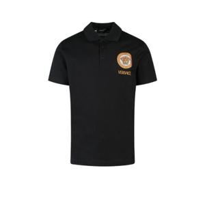 Versace 로고 자수 반팔 폴로 셔츠 10085031A06081 1B000 TP942281198