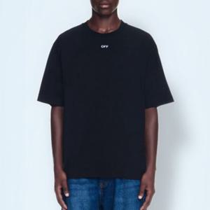 25 SS 오프화이트 Off Stamp Skate 로고 모티프 코튼 크루넥 반팔 OMAA120C99JER00